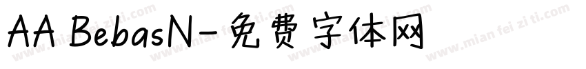 AA BebasN字体转换
